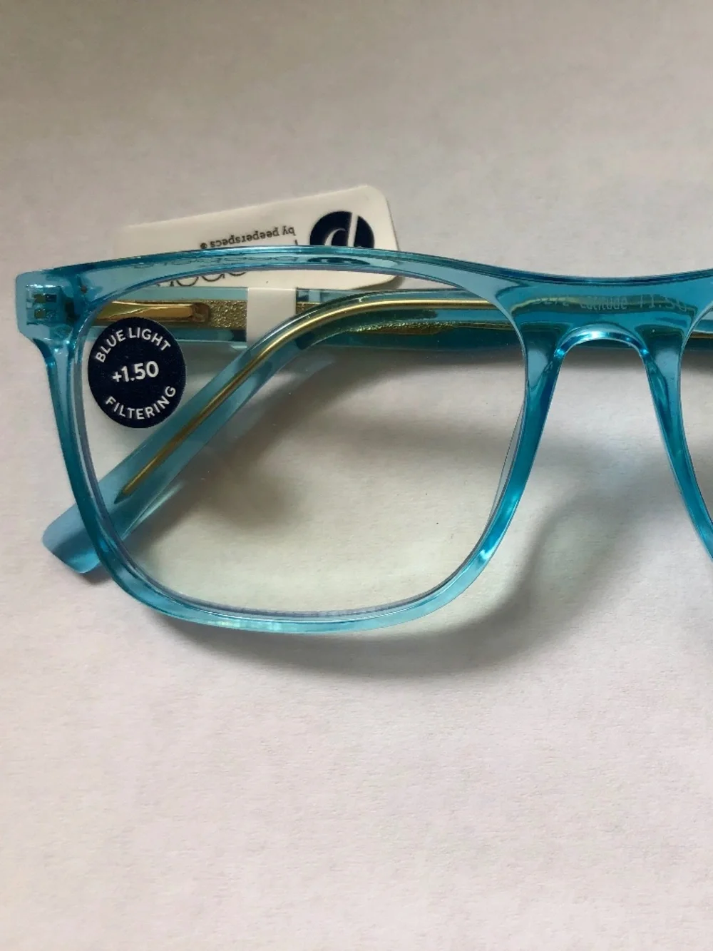New Blue Latitude Peepers Readers +1.50
